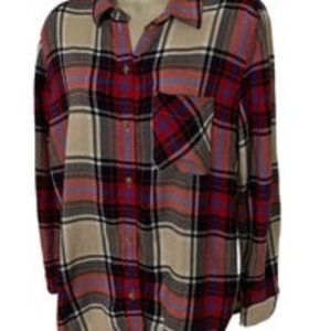 EUC! Women’s American Eagle Outfitters Boyfriend Fit Plaid Shirt Size Medium